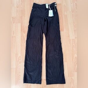 This is a pair of Koi by Kathy Peterson tall XS black cargo scrub pants new